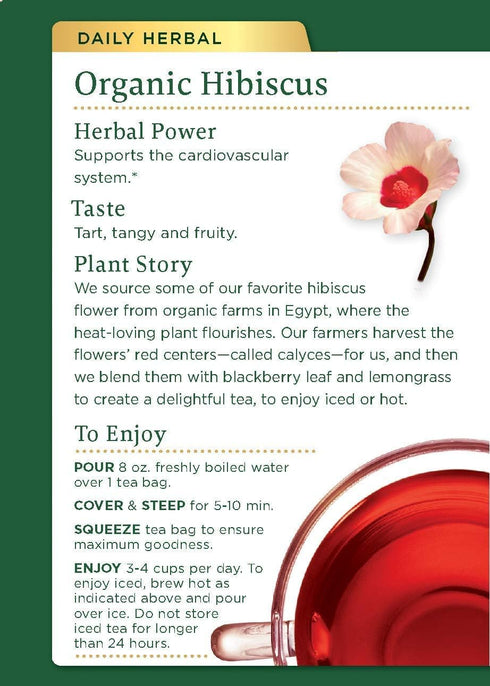 ... 100% 16 (Pack 6) Multi-Pack) Herb Tea, Organic, Hibiscus, Bag of (Value Bulk