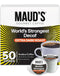 Maud's World's Strongest Decaf Coffee Pods, 50ct, Decaffeinated Dark Roast Coffee in