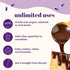 Soom Foods Chocolate Sesame Spread - 12oz (2 Pack) | Low Sugar, Dairy-Free, Nut-Free, Gluten-Free, Palm Oil-Free, 5g