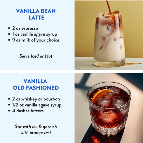 13.5 oz (2 Pack) Spring Syrup Bundle - Lavender Simple Syrup and Vanilla Simple Syrup for Coffee, Cocktails, Matcha