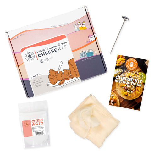 Cultures for Health Paneer & Queso Blanco Artisan Cheesemaking Kit | 4