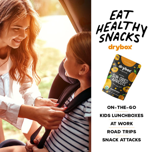 1 lb pack 1 Pack Drybox Unsulfured Organic Sun Dried Turkish Apricots, Unsweetened No Sugar Added, Non-GMO Dried