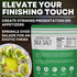 14 oz Hawaiian Bamboo Jade Sea Salt Green Fine Sea Salt Infused with Real Bamboo Leaf Extract For Finishing, Grilling