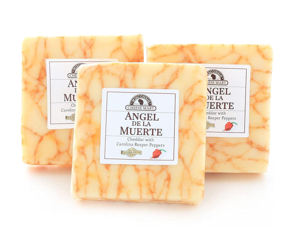 Carolina Reaper Pepper Cheddar Angel de la Muerte 8oz 3 Pack
