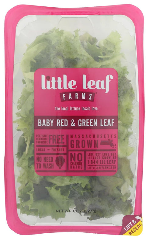 Little Leaf Farms Baby Red and Green Leaf Lettuce, 8 OZ