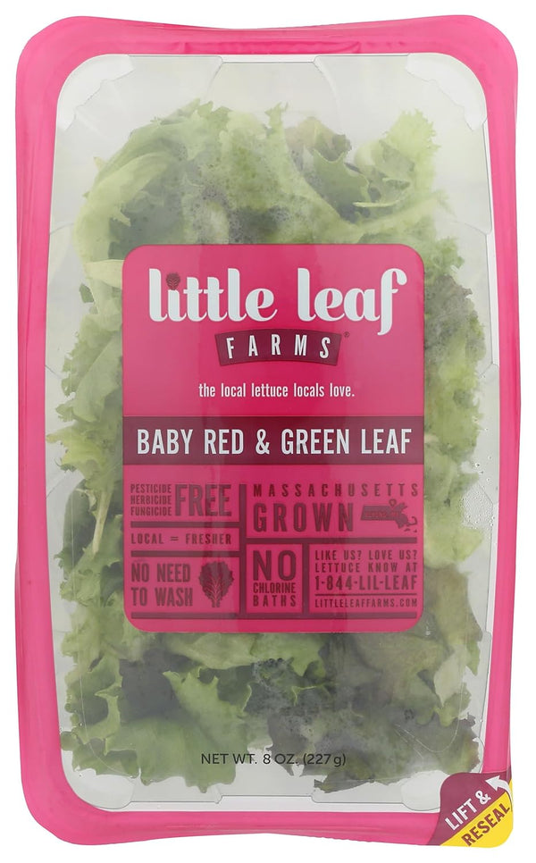 Little Leaf Farms Baby Red and Green Leaf Lettuce, 8 OZ