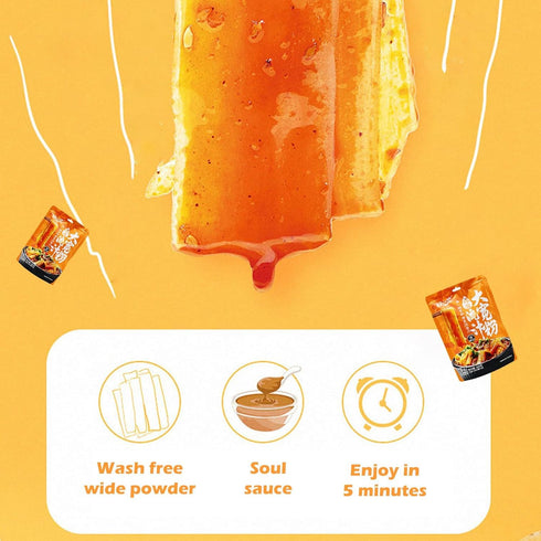QLMLWR 1078g 38.03oz (pack 4) Sweet Potato NoodlesGlass NoodleChinese NoodleVermicelliRamen, Wide Vermicelli, Soft