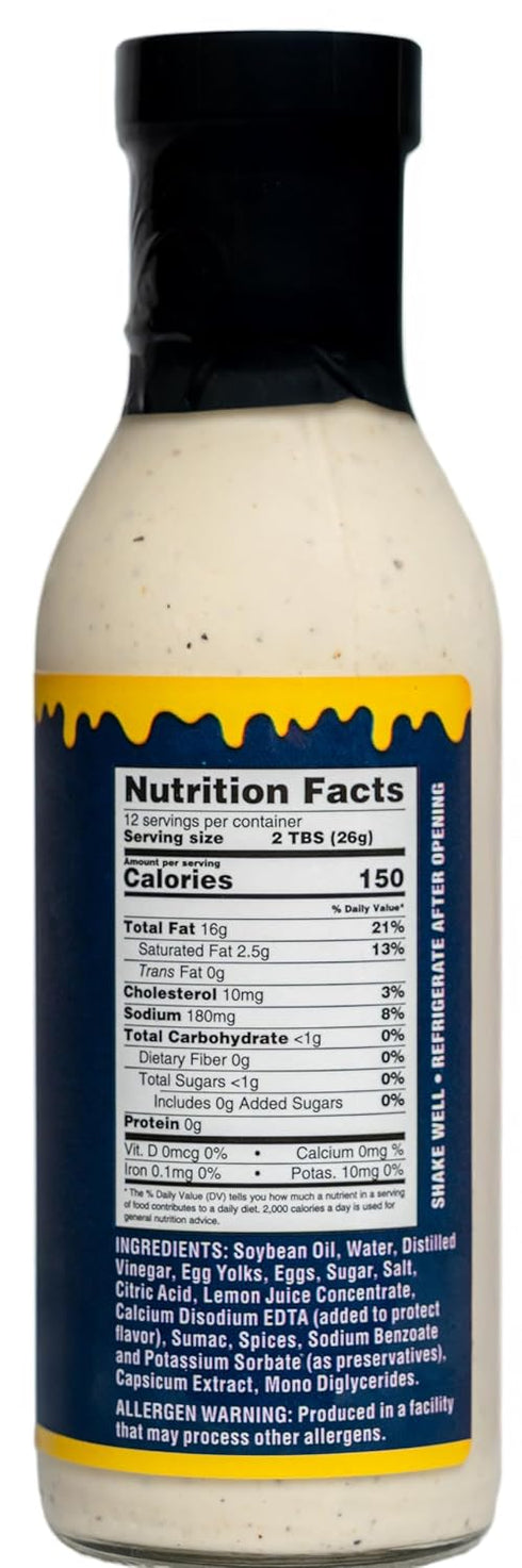 Sauce Street 12oz - The White Sauce | Tangy & Mild Spice | Street-Food Style | Best For Rice Bowls, Tacos, Pizza