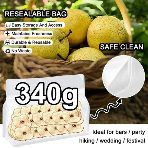 Plbxyriec 12oz/340g Dried pears Slices Bulk Dehydrated Pears Slices for Cocktails Garnish/Tea Potpourri & No sugar