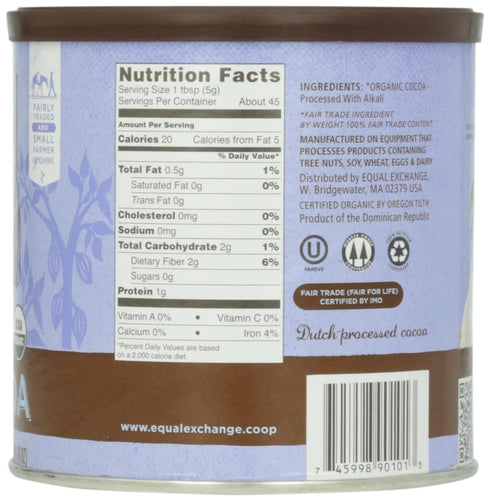Equal Exchange Baking Cocoa - 8 Ounce Can