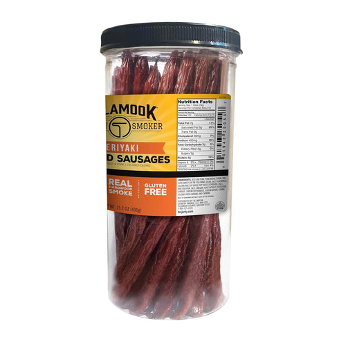 Country 15.2 20 Count Tillamook Smoker Real Hardwood Smoked Sausages, Teriyaki, Ounce Tall Jar