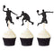 24PCS NBA Star Basketball Player Cupcake Toppers - Sport Theme Party Decor Supplies