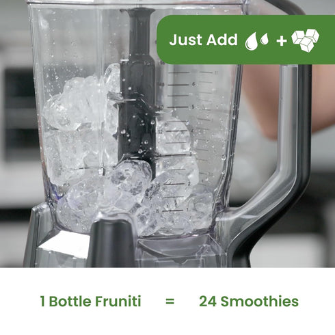 24 Fruniti Super Greens Smoothie Mix - Cleanse + Detox - No Sugar Added - Fruit + Veggie Puree - Spirulina, Spinach
