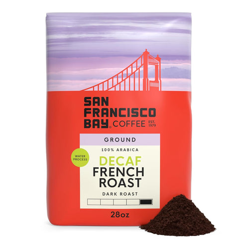 San Francisco Bay Decaf Ground Coffee, Decaf French Roast (28 oz Bag),