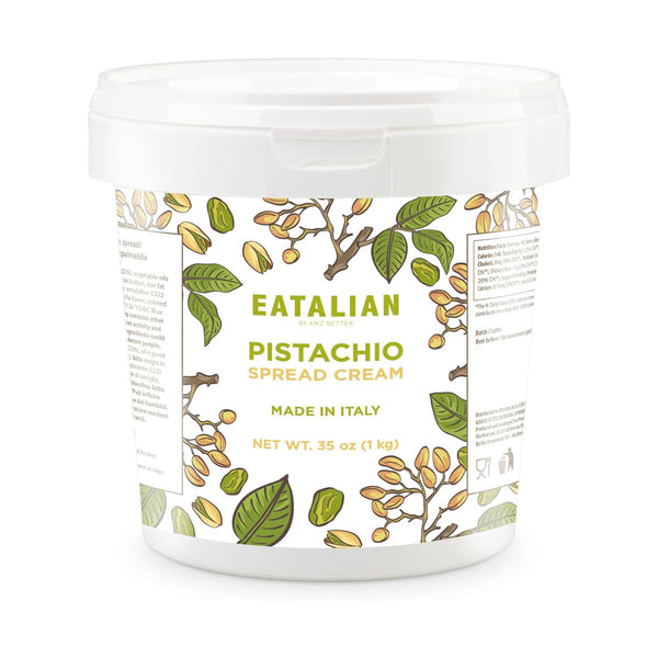 EATALIAN by AMZ BETTER Pistachio Cream, 2.2 lb/1000 g, Delicious Spreadable with