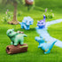 5 Set Playset Pcs Lovely Dinosaur Figure Animal Toys Cake Topper, Micro Landscape Decor Fairy Garden Miniature Dinosaur