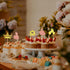 Pack of 40 Pre-Assembled Princess Cupcake Toppers - Crown Castle Girl Cupcake Toppers for Princess Theme Party
