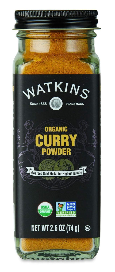 Watkins Organic Curry Powder, Non-GMO, Kosher, 2.6 Ounce Jar, 1-Pack