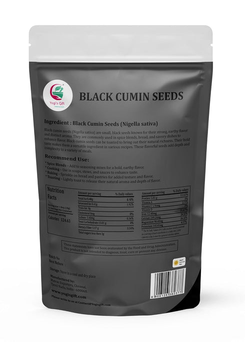 1 LB, 100% Black Cumin Seeds Nigella Sativa, Pure & Natural, Premium Quality Kalonji Seeds, Perfect for Seasoning
