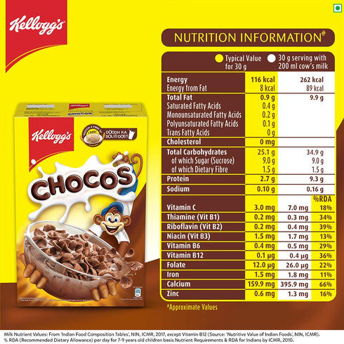 375G Kellogg's Kelloggs Chocos Whole Grain