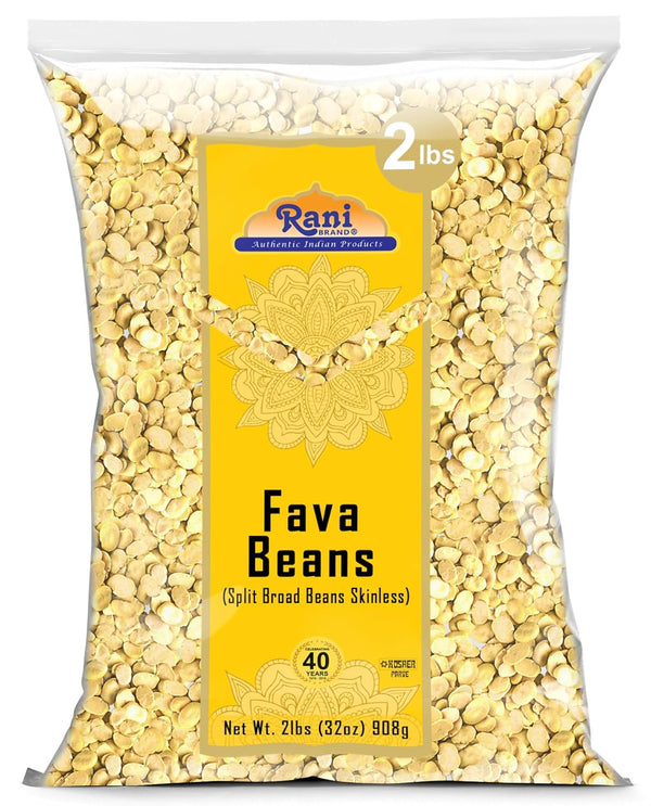 Rani Fava Beans (Split Broad Beans Skinless) 32oz (2lbs) 908g ~ All