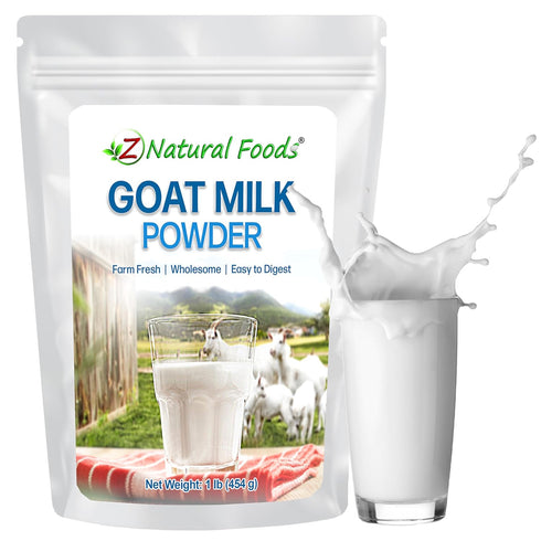 Z Natural Foods Goat Milk Powder - Pure Netherlands Full Cream Milk,