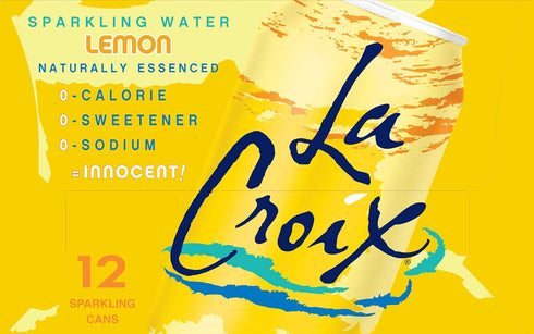 12 Oz, 12 Pack La Croix, Water Sparkling Lemon, Fl
