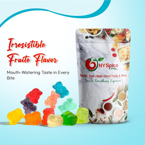 Gummy 3 Gummies Gummies Gummy Gummi NY Spice Shop Sweet Mango Bears Bulk - Pound Bears Candy - Fruit Snacks - Chewy