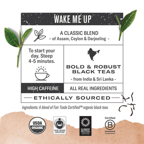 Pack 54 Numi Organic Black Tea Variety | Black Tea Bags | Breakfast Blend, Earl Grey & Golden Chai | Caffeinated