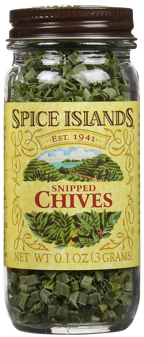 Spice Islands Chives, Snipped Freeze Dried, .1-Ounce (Pack of 3)