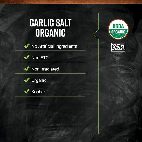 1lb Frontier Co-op Organic Garlic Salt with Parsley, Bulk Bag - Coarse Grind, Natural Garlic Salt Seasoning for Meat