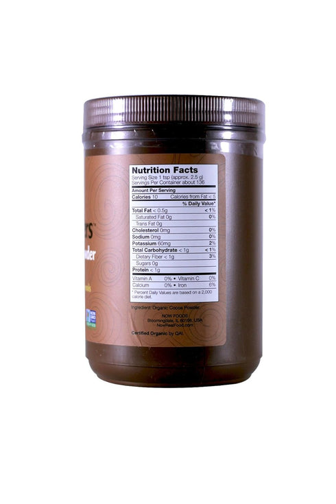 12 oz Pack 2 Now Foods Organic Cocoa Powder
