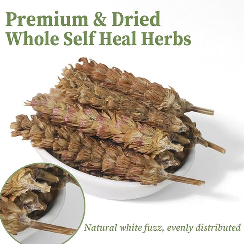3oz/85g FullChea - Whole Self Heal Herb, - Prunella Vulgaris Loose Leaf Herbal Tea - Natural Dried Xia Ku Cao- No