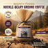 Bounty Foods 12 oz Montana Huckleberry Dessert Ground Coffee - Rustic Western Style Burlap Bag from All Natural Enjoy