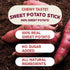 BOX OF LIFE 17 oz (480g) 6 2.82 oz (6 80g) Packets, 100% Sweet Potato Sticks / x x Chewy Taste, Sweet Potato
