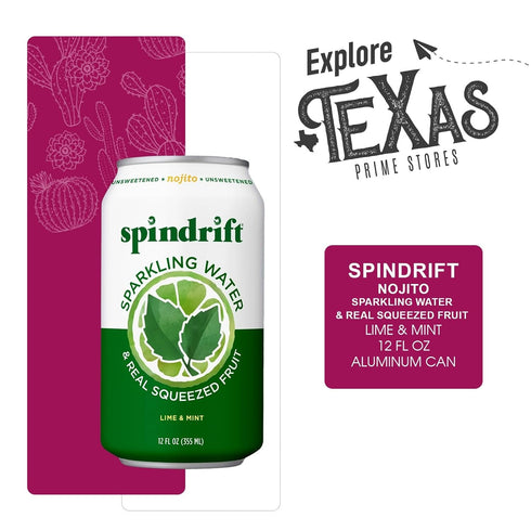 20- Pack 12 oz Spindrift of Nojito Lime & Mint Sparkling Water & Real Squeezed Fruit fl Can