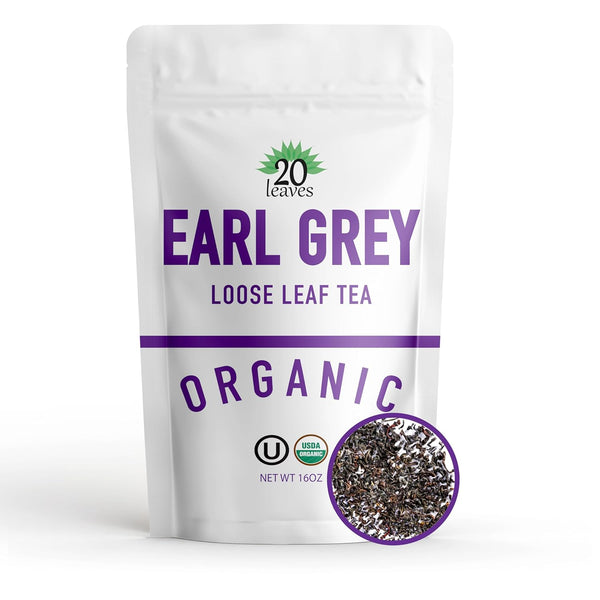Earl Grey Loose Leaf Black Tea - 100% Certified Organic - 1LB