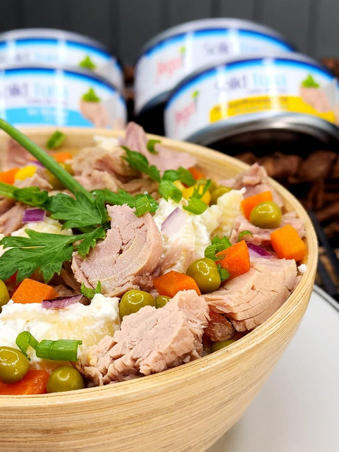 Pack 6 5oz Jego Solid Tuna in Water | Wild Natural Catch Tuna | Keto | Low Carb | Gluten Free | Soy Free | Canned |