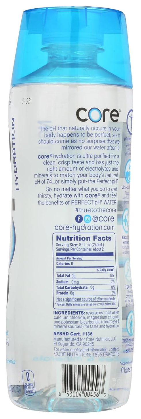 ROJAX 7.4 16.9 fl.oz (Pack 8) Core Hydration Perfect pH Water with electrolytes and minerals