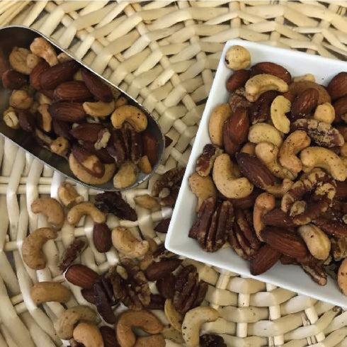 Filberts (16oz Germack - Fancy Deluxe Mixed Nuts - Almonds, Cashews, Pecans and (Hazelnuts) - Roasted and Salted Jar)