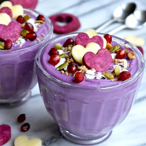 8 Oz, 227g Grelim Premium Purple Sweet Potato Powder Pure Natural Ube (Purple Yam) Powder Gluten Free Vegan Non-GMO