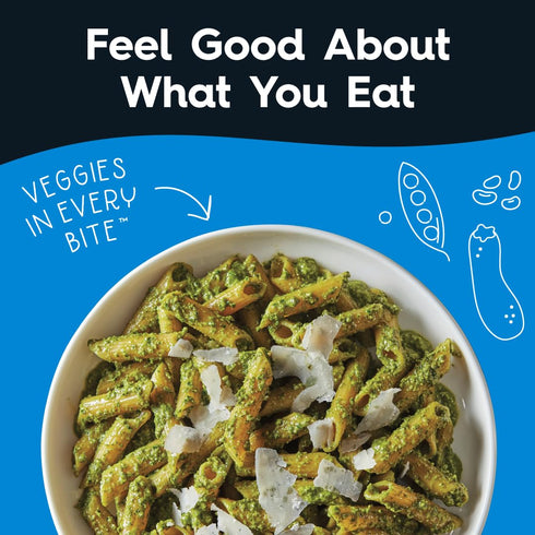 Veggiecraft Farms Penne Pasta - Low Carb, Protein Pasta, Lentil Noodles with Peas & Zucchini, 8 Oz