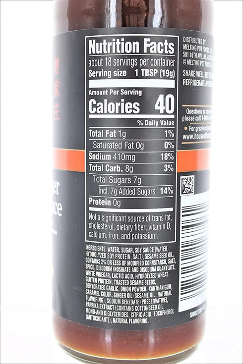 House of Tsang 14 6 Hibachi Sauce Sweet Ginger - ounce - per case.