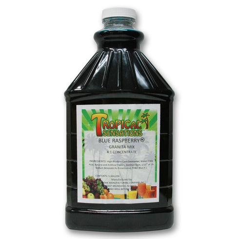 Smoothie Slushie Mix, Tropical Sensations, 64 oz bottle (Blue Raspberry)