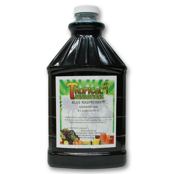 Smoothie Slushie Mix, Tropical Sensations, 64 oz bottle (Blue Raspberry)