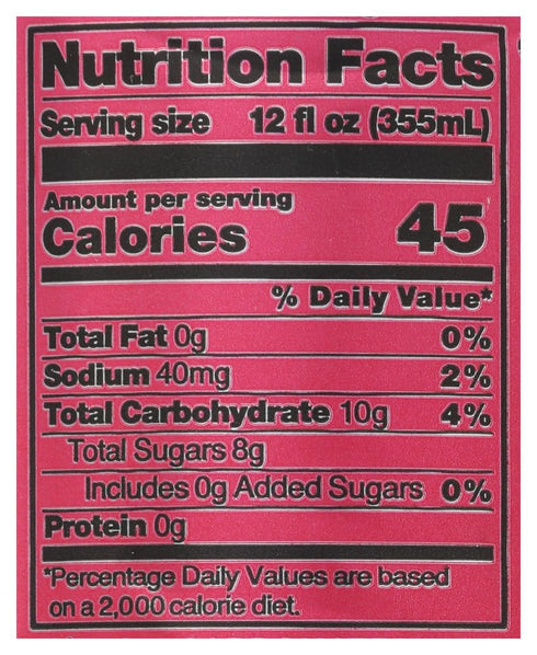 12 Oz Culture Pop Soda, Black Cherry Soda, Fl