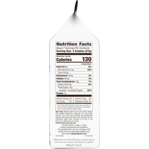 6.75 Oz Pepperidge Farm Bordeaux Caramelized Crisp Cookies, Bag