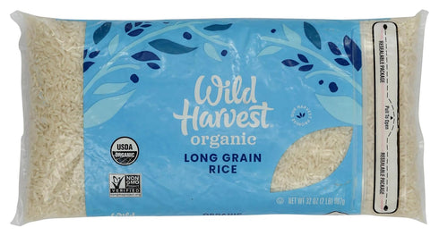 Wild Harvest , Rice White Long Grain, 32 Ounce