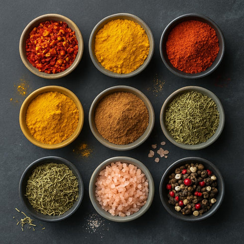 TILZ COLLECTION 12 Pack Set Spices Gift Essential Seasoning Collection with Spice Jars Kitchen Spice Rack Must-Have