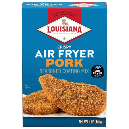 Louisiana Fish Fry Products Air Fry Pork Coating Mix, 5 Oz, Pack